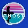 Ghost Long Board Ghost Longboard Silhouette 3" X 3.1" Sticker
