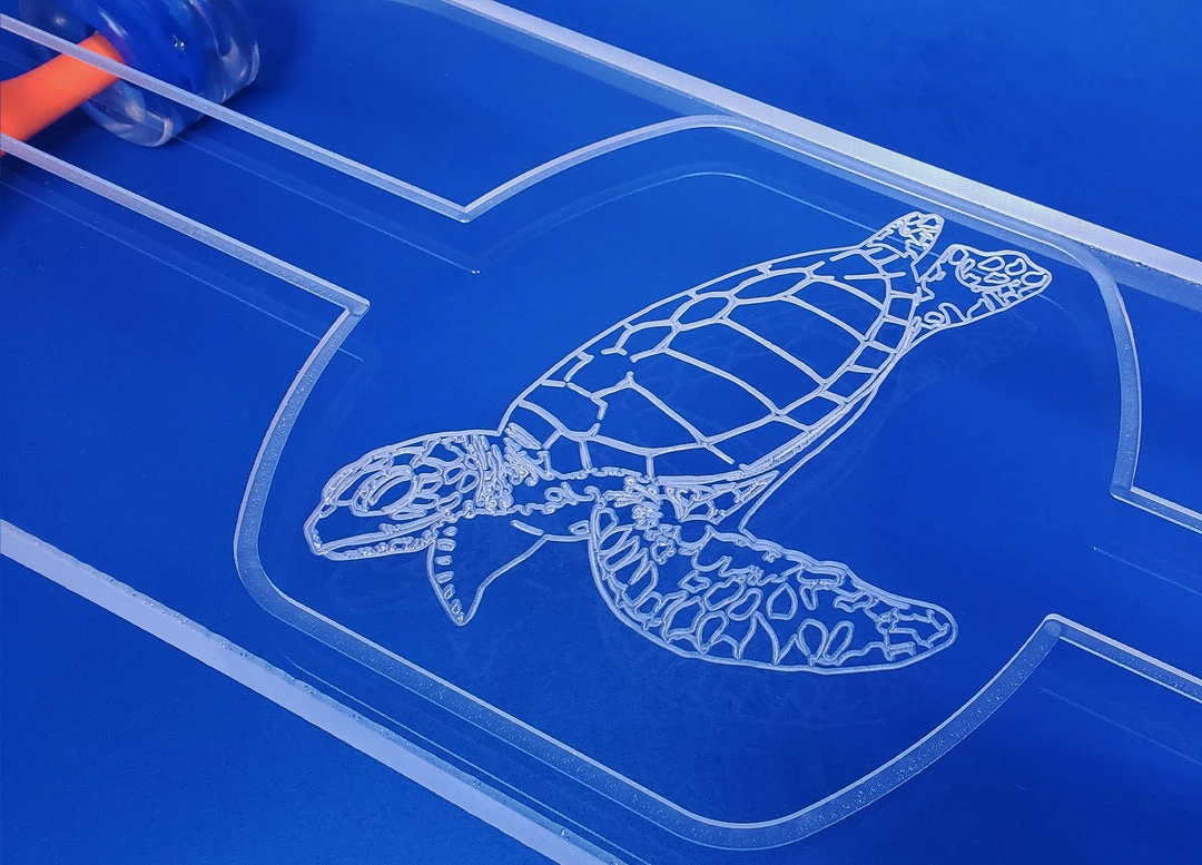 Ghost Long Board Sea Turtle