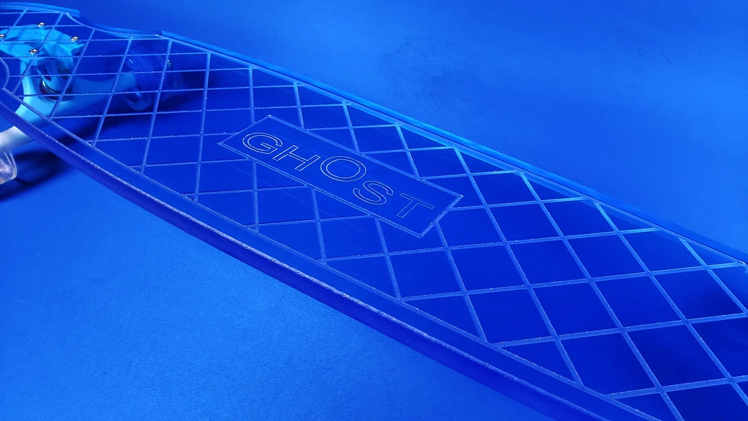 Ghost Long Board Blue Ghost Waffle CLEAR BLUE COMPLETES