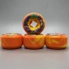 Ghost Long Board Slime Balls 56mm Brains Speed Balls Orange Yellow Swirl 99a