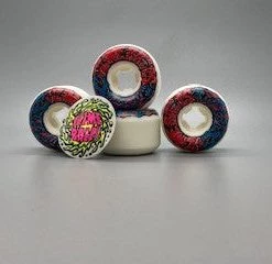 Ghost Long Board Slime Balls Vomit Mini II 97a 53mm Skateboard Wheels - White