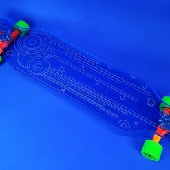 Ghost Long Board CLEAR BLUE COMPLETES Blue Deco
