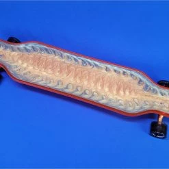 Ghost Long Board 40" Platypus "Dragon Fire" Resin Board By Ryker-B CLEAR COMPLETES
