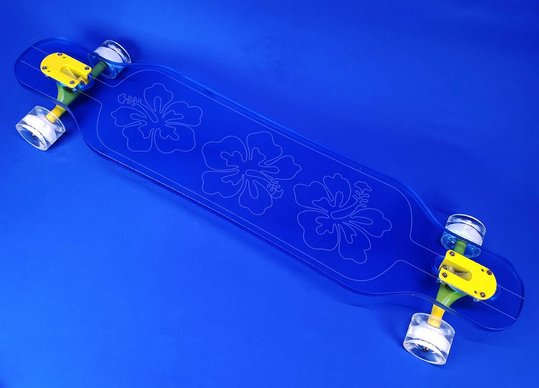 Ghost Long Board Blue Hibiscus CLEAR BLUE COMPLETES