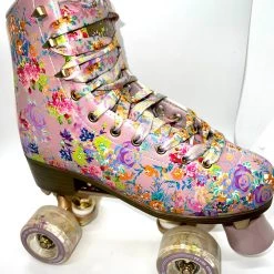 Ghost Long Board Impala Roller Skates Pink Floral