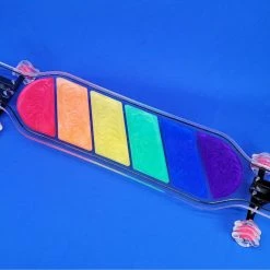 Ghost Long Board CLEAR COMPLETES 40" Platypus Ghost + Pride Resin Board