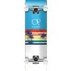 Ghost Long Board COMPLETES Ocean Pacific Sunset Park/Street Blue / White Complete Skateboard - 8.25" X 32"