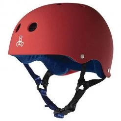 Ghost Long Board Triple 8 Classic Sweatsaver Skateboard Helmet - Red/Blue M, L, XL