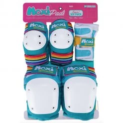 Ghost Long Board HELMETS & PADS 187 Killer Moxi Pads Super 6 Pack, Turquoise