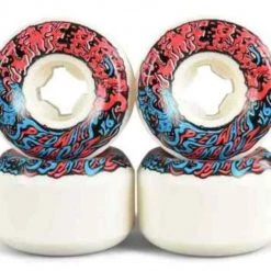 Ghost Long Board Slime Balls Vomit Mini II 97a 53mm Skateboard Wheels - White