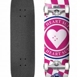 Ghost Long Board Heart Supply Supply Insignia Check Pink Complete Skateboard – 7.75