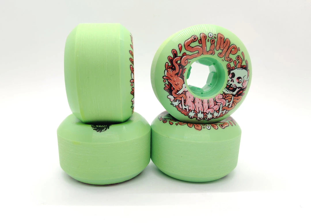 Ghost Long Board SANTA CRUZ SLIME BALLS GUTS SPEED BALLS 56MM 99A GREEN