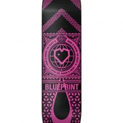 Ghost Long Board BLUEPRINT HOME HEART DECK-7.875 BLK/PINK DECKS