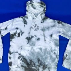 Ghost Long Board Tie Dye Skeleton Peace - Black HOODIES