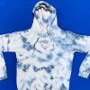Ghost Long Board Tie Dye Skeleton Peace - Blue HOODIES