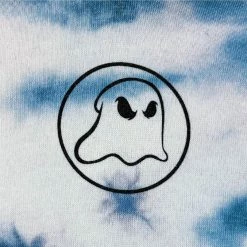 Ghost Long Board Tie Dye Skeleton Peace - Blue HOODIES